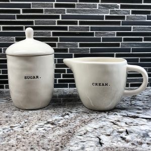 Rae Dunn Sugar & Creamer Set